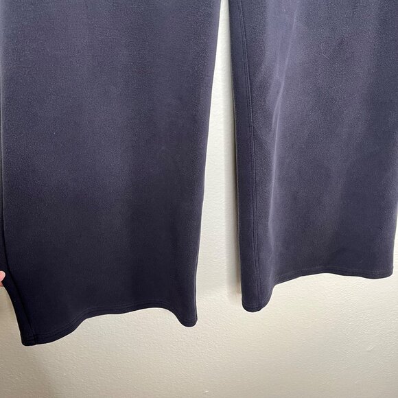 Spanx Womens Large Airessentials Wide Leg Crop Navy Blue Sweat Pant 50433r - Picture 6 of 13